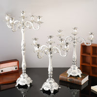 Vintage Candle Holder with Three Heads in Zinc Alloy
