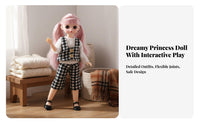 30cm Princess Doll Changeable Outsideside Fits 23 Joint Articulated Doll children's Toy Soft Silky Hair Cute Face for Girls