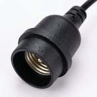 Light Fitting with E27 Lamp Holder for Garden Lighting, Outdoor Lighting with E27 Bulb Holder for Shed Lighting, DIY Lighting with DC Plug