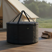 Customizable Round Fire Fireplace Carry Bag Long-Lasting Portable Fire Fireplace Cover Bag Heavy Duty Wear Resistant for Bbq, Outdoor, Camping