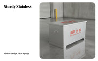 Flood Control Sand Box Heavy-Duty Fire Fighting Sandbox Rust-Resistant Emergency Sand Storage Box for Gas Station Attendants, School, Workshop