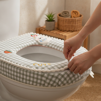 Universal Zippered Waterproof Toilet Seat Cover for All Seasons
