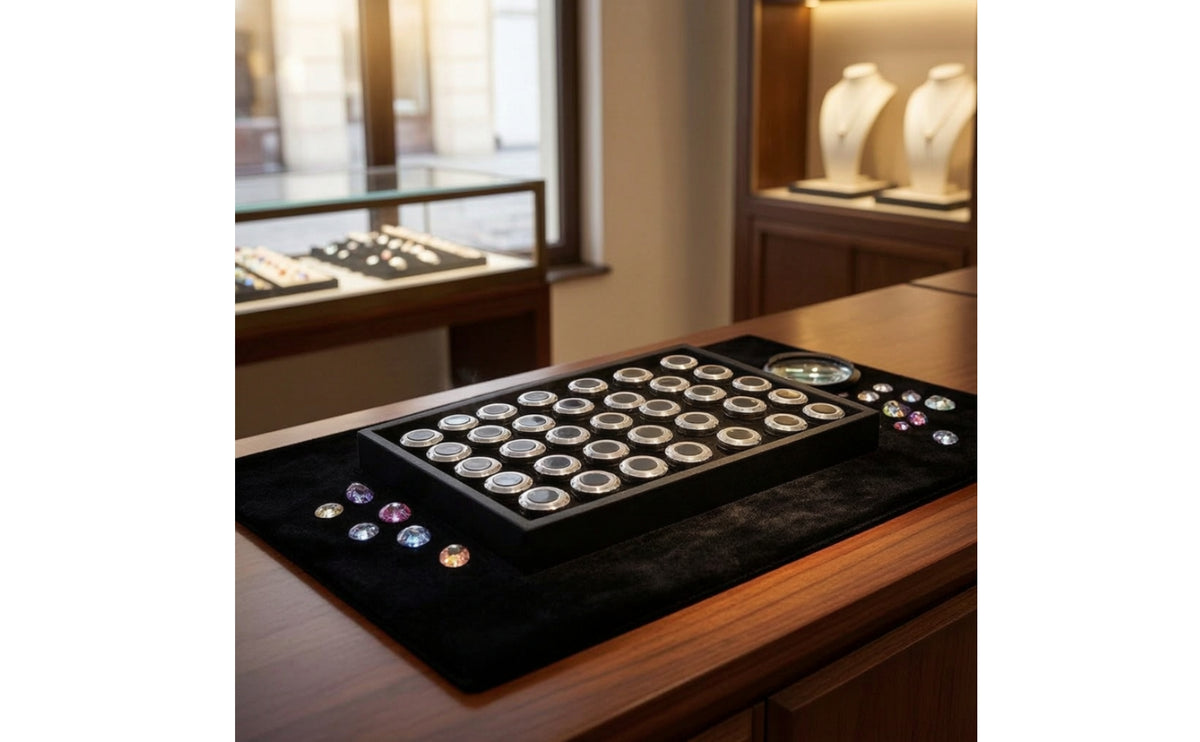 gemstones Display Tray Low Profile Gem Display Tray Small for Jewelers