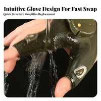 Handsunrestricted Fingerless LED Glove Breathable Lighted Fingerless Glove Elastic Finger Light Gloves Wrist Strap for Fishing