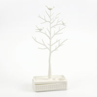 Jewelry Tree with Base Decorative Earring Holder Stand Compartmented for Dresser