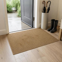 Minimalist Sisal-Look Machine Washable Area Rug for Living Room Bedroom Tatami Tea Room