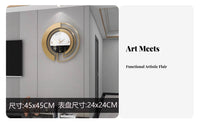 Modern Decorative Clock Elegant Design Modern Artistic Clock Battery Operated Artistic Timepiece