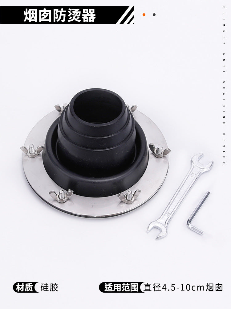Tent Chimney Anti-Scald Silicone Sleeve for Wood Stove