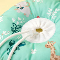 Soft Pet Cone with Drawstring Toggle, Padded Polyester Waterproof Cat Cone, Anti-biting and Anti-licking After Surgery Recovery