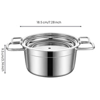 stainless steel Hot Pot Stainless Steel Hot Pot Polished Cookware for Solo Diners