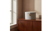 Woven Box with Lid Versatile Storage Box with Hinged Lid for Dressing Room, Home Organization