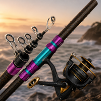 Carbon Fiber Long-Range Surf Fishing Rod with Reel Set for Saltwater and Freshwater