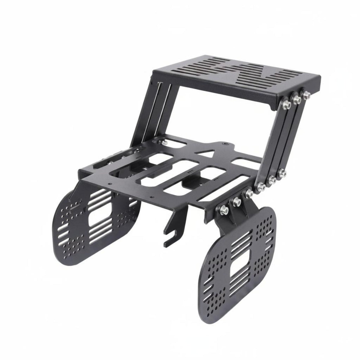 Motorcycle Pannier and Top Luggage-Mount Sturdy Extendable Motorcycle Tail Rack Sliding Rear Luggage Carrier for CC110 Owners, Adventuring