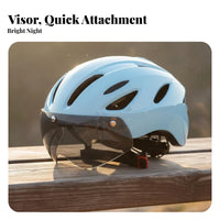 Cycling Helmet with Attractive Visor S Breathable Attractive Cycling Helmet Safety Gear Lightweight Adjustable Fit for Commuting
