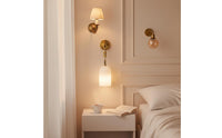 Vintage Wall Lamp Decorative Chain Vintage Wall Light Easy to Install Glass Pendant Lamp for Hallway
