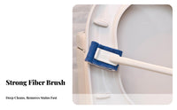 Long Handle Toilet Brush Cleans Under the Rim Long Handle Cleaning Brush Hangable Design Curved Head Toilet Cleaner for Washroom
