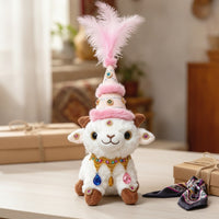 Cute Soft Lamb Keychain Collectible Lamb Keychain Kawaii Stuffed Sheep Pendant Adorable for Travelers, Keys, Handbags