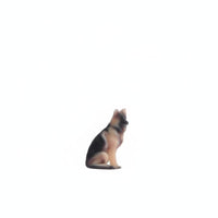 1/64 Scale Dog Painted German Herder Figurine Detailed Miniature German Herder for Hobbyists