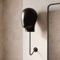 Wall-Mounted Hairpiece Display Stand Detachable Wall-Mounted Hairpiece Stand Multipurpose Mannequin Head  for Hairstylists, Retail Stores