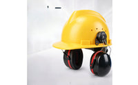 Helmet-Mounted Ear Muffs Cushioned Ear Muffs with Hard Hat Mount Long-Lasting