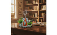 Mountain  Model  with Water Dispenser Mist-Spraying Mountain Model Ornament Interactive Toy for Kids, Teachers, Desk