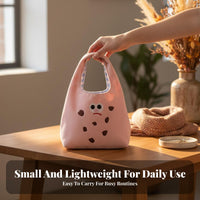 Leopard Print Handbag Autumn Winter Design Soft Leopard Print Tote Soft and Comfortable Faux Handbag for Girls, Daily Use, Casual Outings, Parties