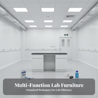 Strong Load-Bearing Capacity Steel Laboratoryoratory Oratory Workbench Stable Structure Resistant Workstation Easy to Clean Science Experiment Table for Researchers, Scientists, Students, Research Center, School, Hospital, Factory