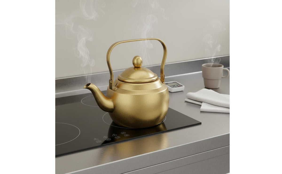 Vintage Style Teapot Retro Design Vintage Style Tea Pot Large Capacity Stovetop Teapot with Infuser for Cafe