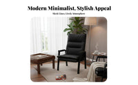 clean contemporary Design Armless Upholstered Chair spine Support Indoor Furniture Padded Seat adaptable for Game Players, Office Managers, Interior Decorators, Living Room, Bedroom, Waiting Area, Restaurant