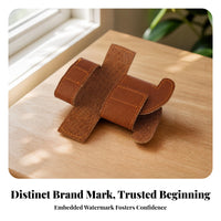 Safeguarding Trumpet Piston Protector Brown Trumpet Hand Protector Stitching Instrument Accessory Wrapping Design
