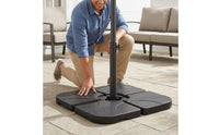Square Umbrella Base   Water-Fillable Umbrella Base Round Corner Outdoor Equipment