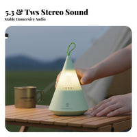 Mountain Summit Design Bluetooth Lantern Ssummiter Rechargeable Csingle-Shaped Ssummiter Lamp Adjustable Brightness Outdoor Gear Waterproof for Gift Shoppers, Gadget Lovers, Party Hosts