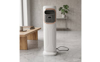 Multipurpose Column Air Cooler with Heater Floor-Standing Evaporative Air Cooler Portable Misting Fan with Heater Windowless for Homeowners