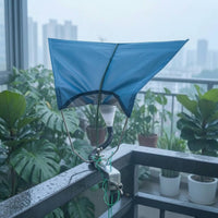 Balcony Rain Collector with Clamp Efficient for Patio, Gardeners
