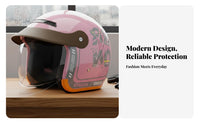 Helmet Four-Season with Visor Detachable Thermal Neck Scarf Guarding Gear for Men, Women, Commuting, Daily Commute