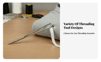 2 Pieces Elastic Band Threader Multifunctional Drawstring Threader Tool Drawstring Inserter Tool Wide Application