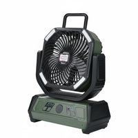 Quiet Rechargeable Camping Fan Cordless Oscillating Tent Fan Multi-Speed Outdoor Gear Hanging Hook for Fishing