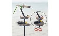 2 Pieces Fly Tying Foam Rack High Density Foam Rack with Mounting Rings Closed for Anglers