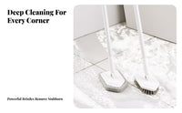 Telescopic Floor Brush Adjustable Pole Deep Clean for Bathrooms