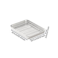 Drain Rack Tray Rectangular Kitchenware Rust Resistant