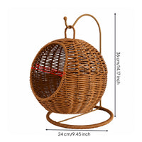Imitation Rattan Basket Decorative Handwoven Basket Water-resistantResistant for Tabletop, Living Room