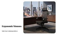 Ergonomic Recliner with Footrest 160-Degree Recline Reclining Task Chair with Leg Rest Highspine Pivoting Seat for Managers, Resting, Working