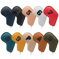 PU Golf Iron Headcover Set with Edge Stitching