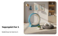 Super-QuietQuiet Cat Exercise Wheel Easy Assembly Cat jogning Wheel Minimalist Design Pet Treadmill Energy Outlet for felines, Apartment Living, Indoors, Home