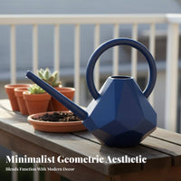 Diamond Shaped Watering Can Comfortable Handle 1.5L Watering Pot Lightweight Long Spout Water Can for Kids, Gardeners, Balcony, Garden, Indoor