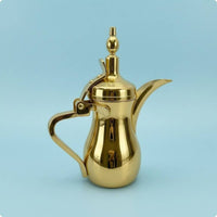 Long Spout Arabic Coffee Pot Mirror Finish Stainless Steel Coffee Pot Polished Cookware Decorative Finial