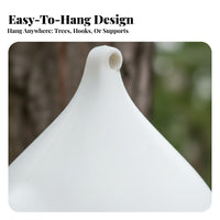 Weather-Resistant Hanging Bird Feeder Easy to Clean Outdoor Birdfeeder Rust-Proof for Backyard, Patio
