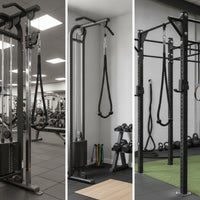 Tricep Rope Black Triceps Rope with End Caps Twisted Heavy-Duty for Bodybuilders, Strength Training, Home Gym