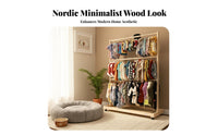Standalonestanding Design Miniature Pet Clothes Rack Space-Saving Miniature Clothes Stand Simple Assembly Garment Display multipurpose Use for Dog Owners, Parents, Doll Collectors, Bedroom, Home, Living Room, Closet