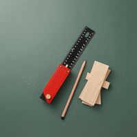 Rotatable Multi-Angle Marking Ruler Detent Positioning Foldable Angle Ruler Double-Sided Graduations Layout Tool Metric for Woodworking
